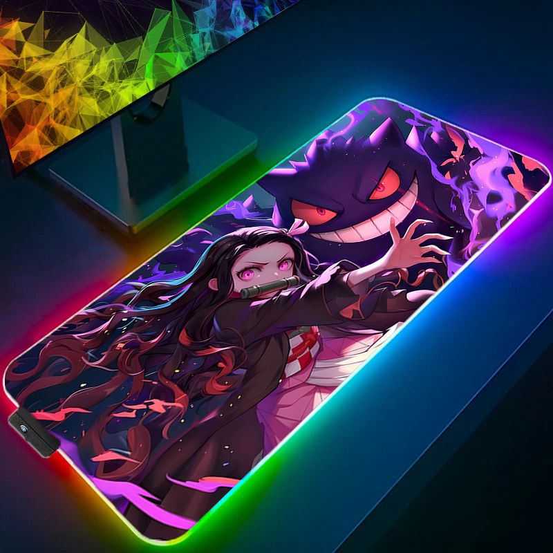 Gaming Keyboard Top - RGB 大型マウスパッドオフィスデスクマット PC ゲームアクセサリー XXL LED