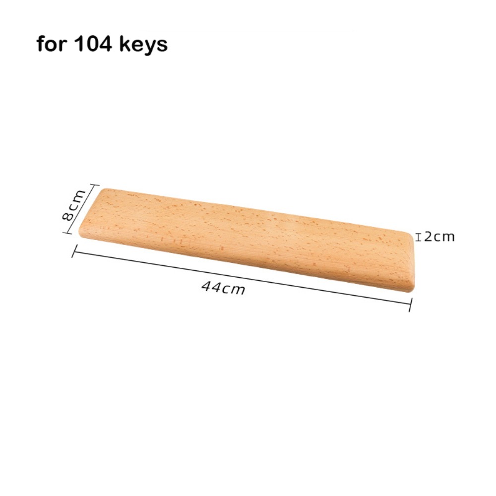 Wrist Rest Wood - 木製キーボードリストレスト人間工学に基づいた汚れ防止レストパームパッドウォールナット材 60/87/104 キー用メカニカルキーボードパッド