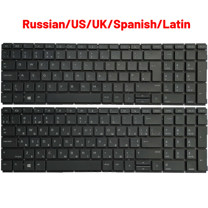 Gaming Keyboard Hp - 新しいロシア/米国/英国/スペイン語/ラテンラップトップキーボード HP Probook 450 G6 455