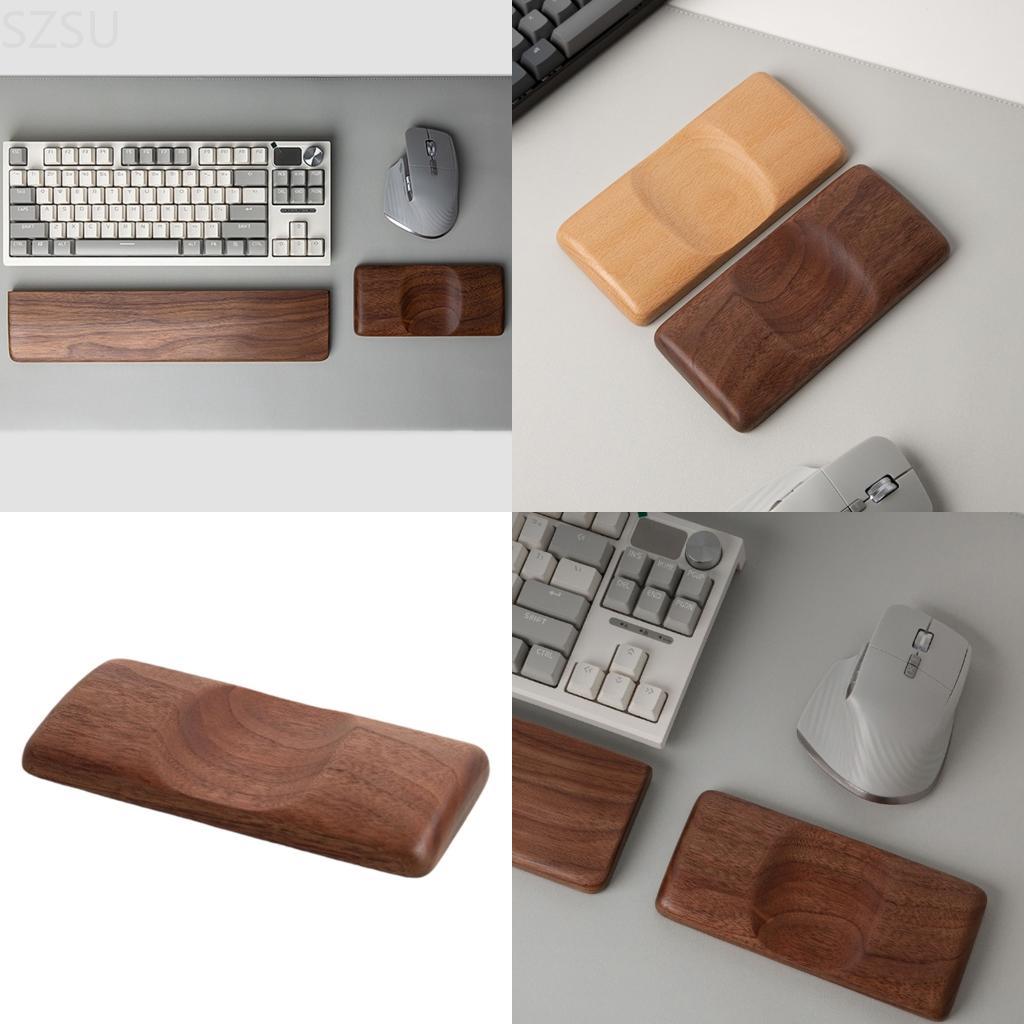 Wrist Rest Wood - SZSU 木製マウスリストレスト ヴィンテージパターン人間工学に基づいたデザインでオフィスやゲームの快適さを実現