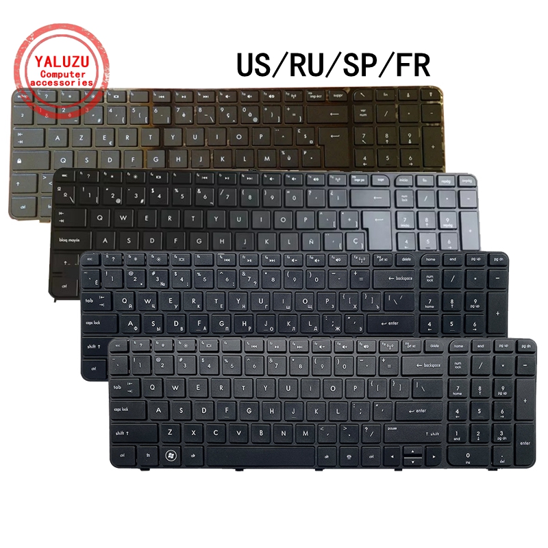 Gaming Keyboard Hp - 米国/RU/SP/FR 英語/ロシア/スペイン/フランス語新しいノートパソコンのキーボード HP パビリオン G7-2000 G7T-2000