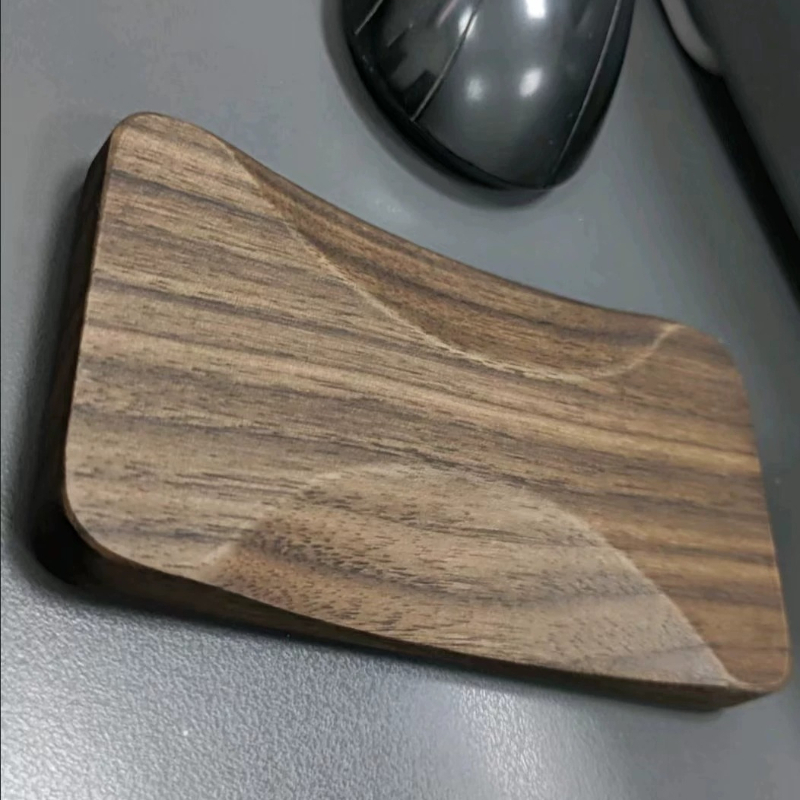Wrist Rest Wood - ブラックウォールナットマウスリストレスト人間工学に基づいたメカニカルキーボード用カスタマイズされた快適な無垢材マウスパームレストアクセサリー
