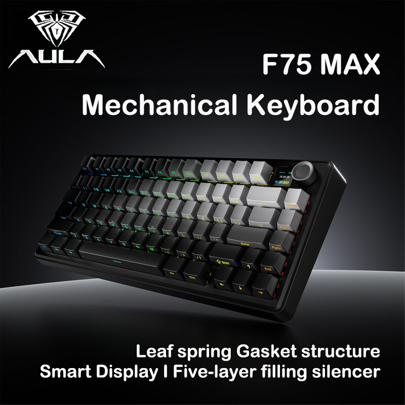 Keyboard Gaming Mac - AULA F75 MAX 75% トリモード メカニカルキーボード
