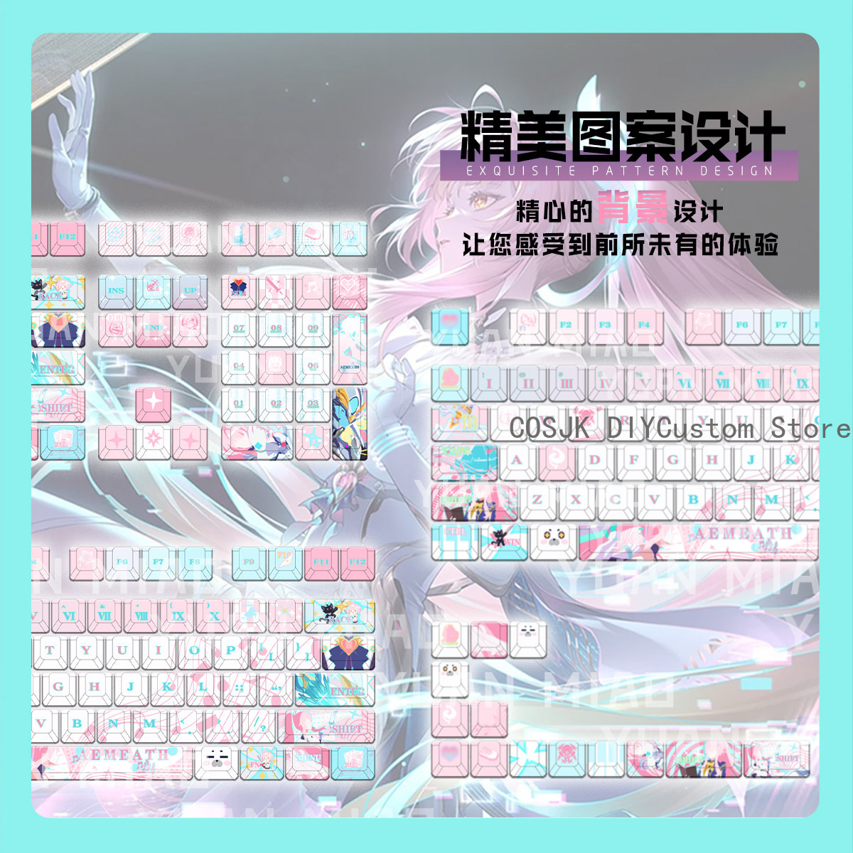122 キーアニメ Wuthering Waves Aeme - Gaming Keyboard Top のレビューと価格