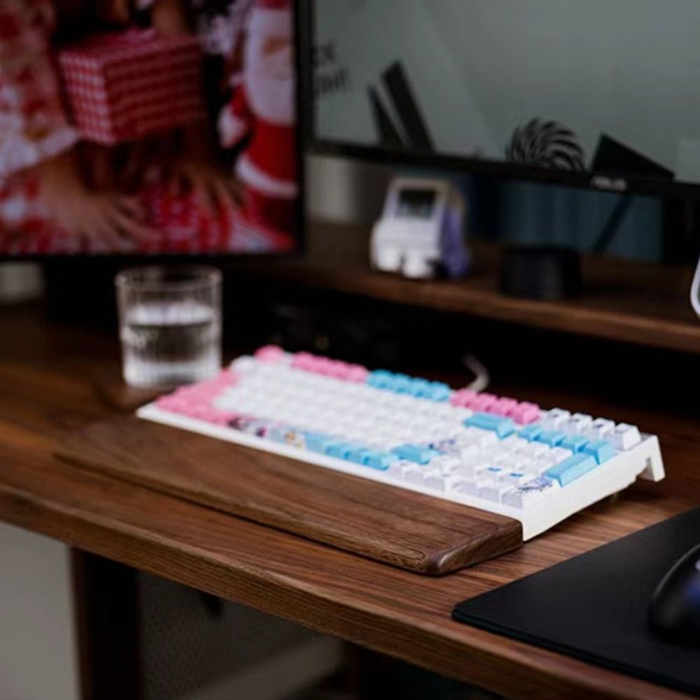 木製キーボードリストレスト人間工学に基づいた汚れ防止レストパ - Wrist Rest Wood のレビューと価格
