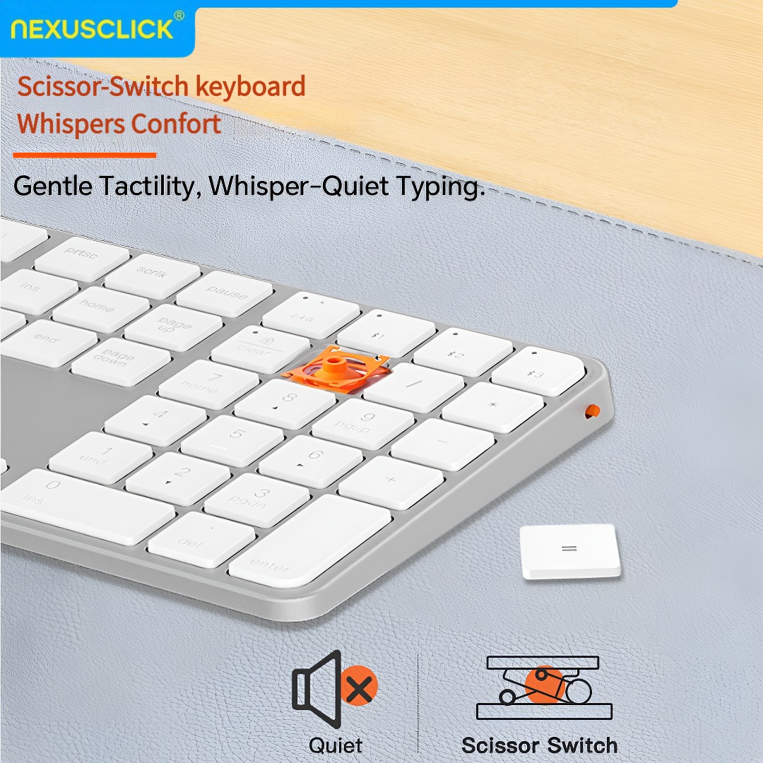 NexusClick 充電式ワイヤレスキーボード・マウスコン - Keyboard Gaming Mac のレビューと価格