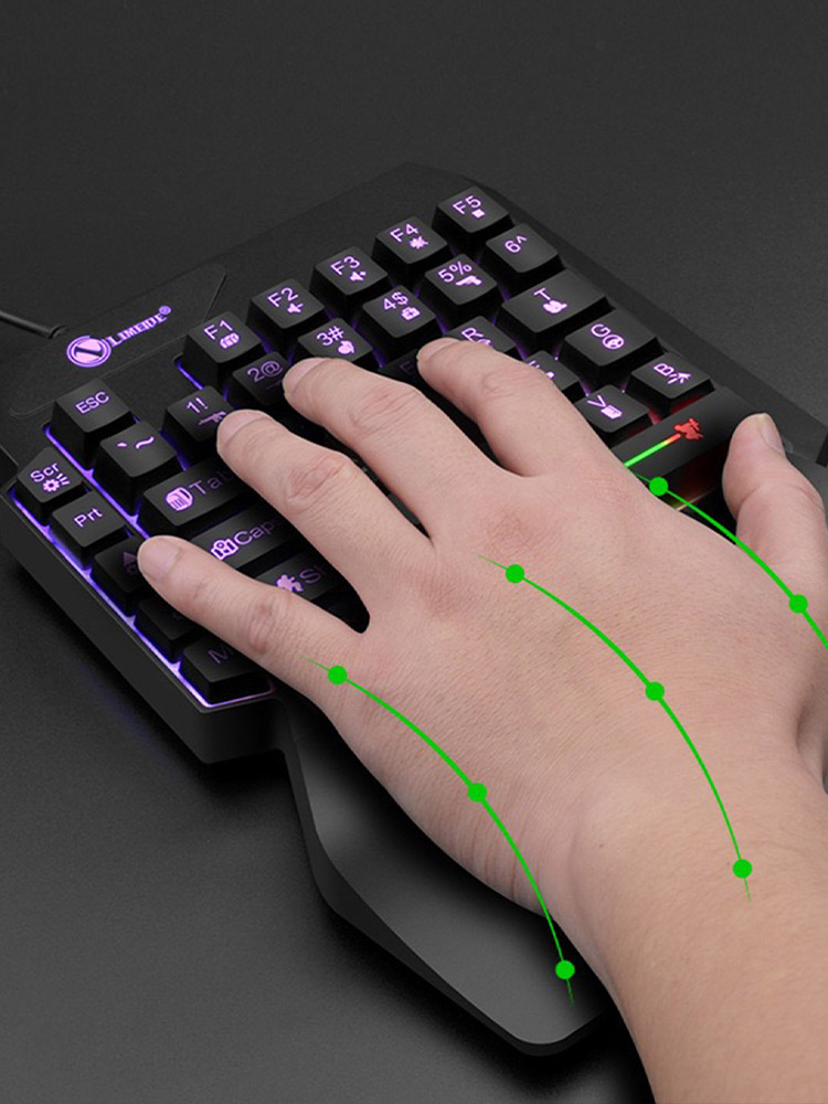 メカニカル片手ライトゲーミング有線キーボード、ラジウム刻印文 - Gaming Keyboard And Mouse For Xbox のレビューと価格