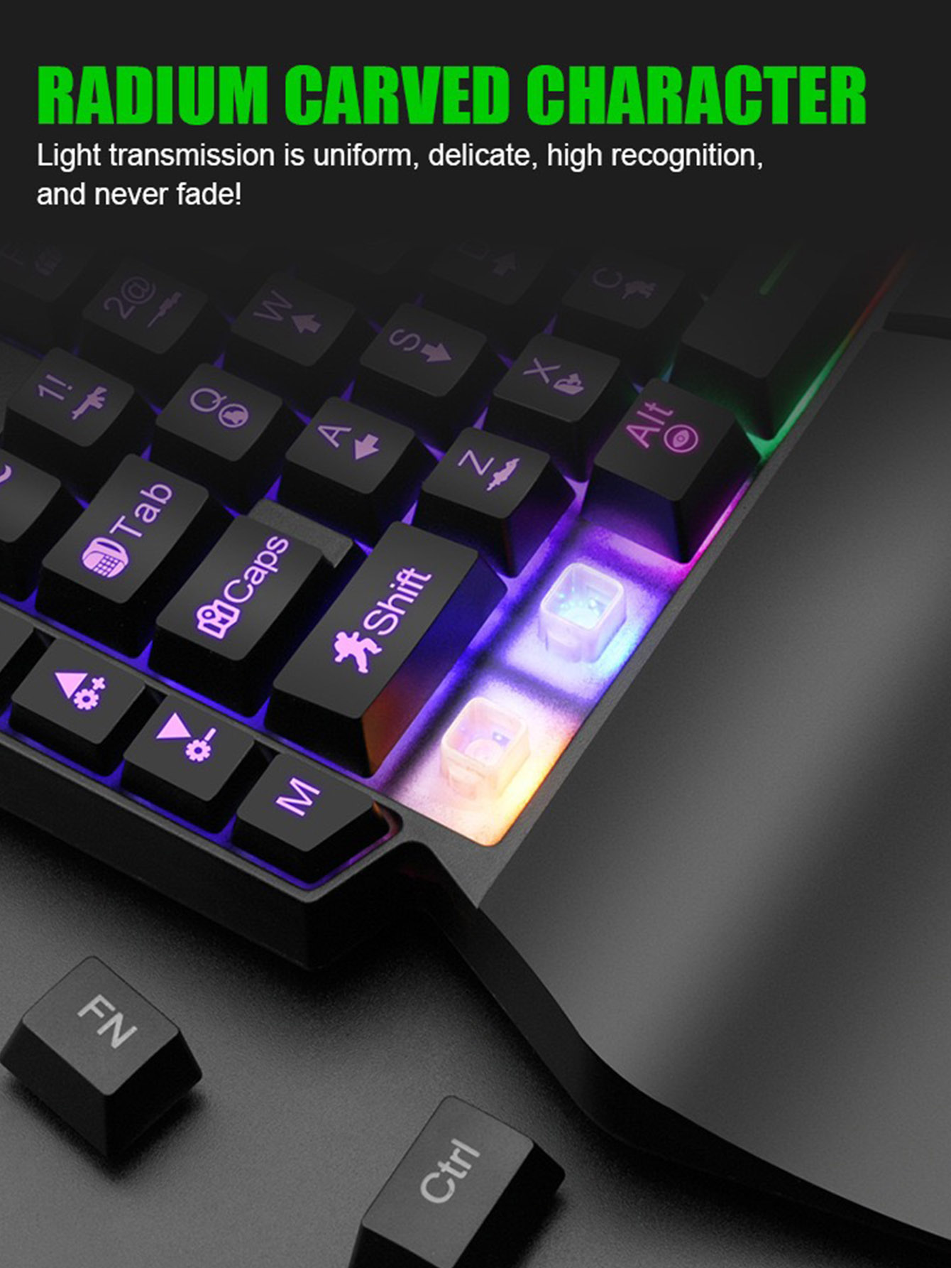 メカニカル片手ライトゲーミング有線キーボード、ラジウム刻印文 - Gaming Keyboard And Mouse For Xbox のレビューと価格