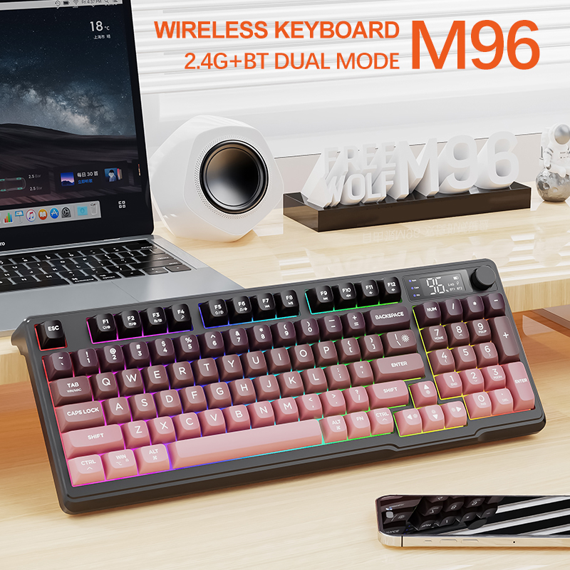 M96 FREEWOLF マルチデバイスゲーミングキーボード - Keyboard Gaming Mac のレビューと価格