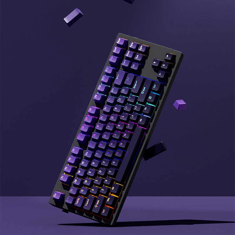 カスタムグラデーションバイオレットOEMプロファイルトップラ - Gaming Keyboard Top のレビューと価格