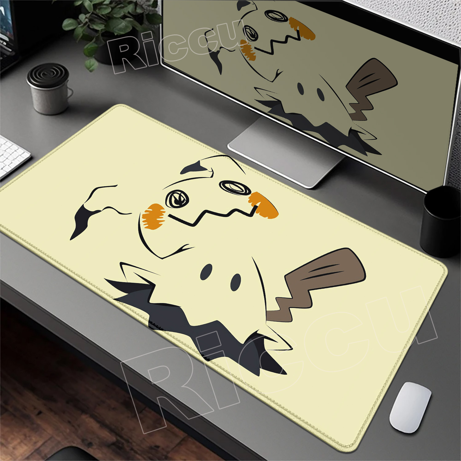 新しいマウスパッド P-ポケモン ミミッキュ 大型キーボード - Gaming Keyboard Top のレビューと価格