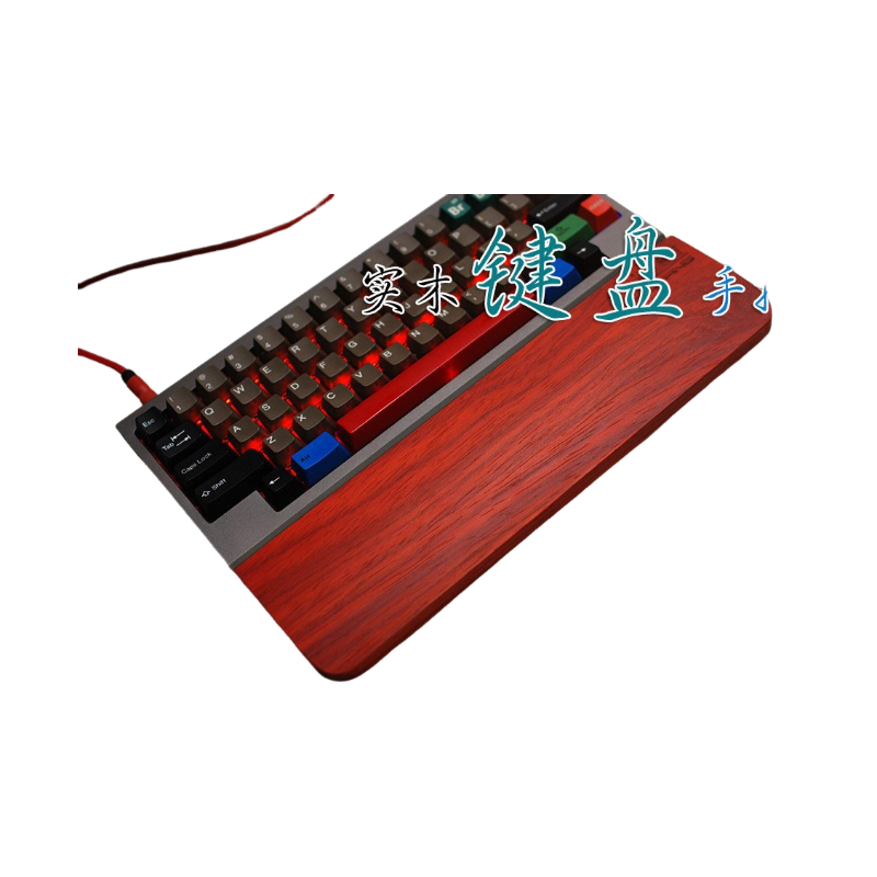 アフリカンパダックメカニカルキーボード無垢材ハンドル人間工学 - Wrist Rest Wood のレビューと価格
