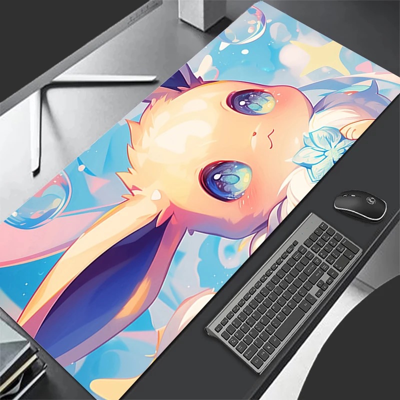P-ポケモン イーブイ アニメ ゲーミングマウスパッド、拡張 - Gaming Keyboard Top のレビューと価格