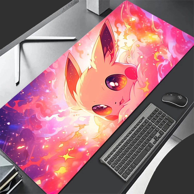 P-ポケモン イーブイ アニメ ゲーミングマウスパッド、拡張 - Gaming Keyboard Top のレビューと価格