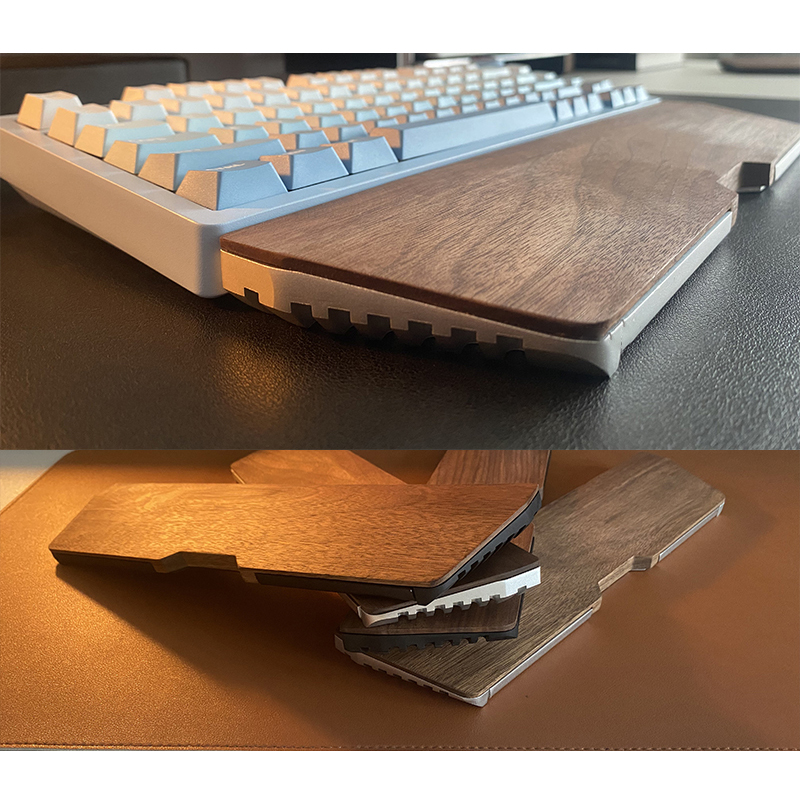 Kashcy ソリッドウォールナットウッド & アルミニウム - Wrist Rest Wood のレビューと価格