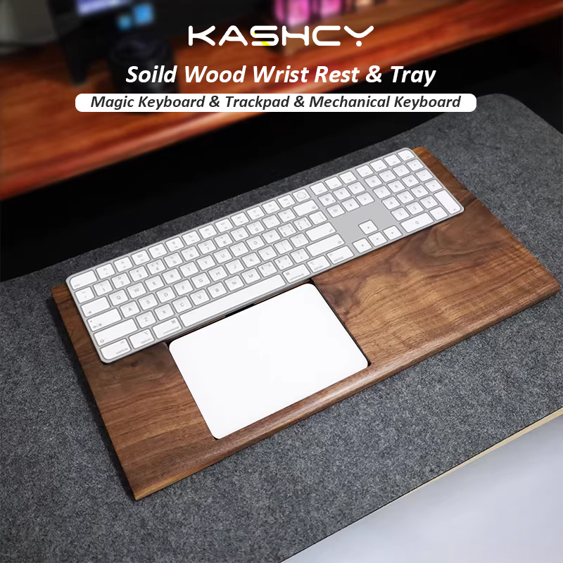ブラックウォールナット無垢材トレイ パームレスト マジックキ - Wrist Rest Wood のレビューと価格