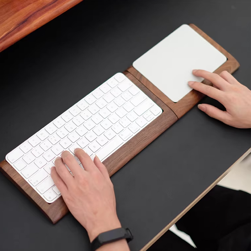 ブラックウォールナット無垢材トレイ パームレスト マジックキ - Wrist Rest Wood のレビューと価格