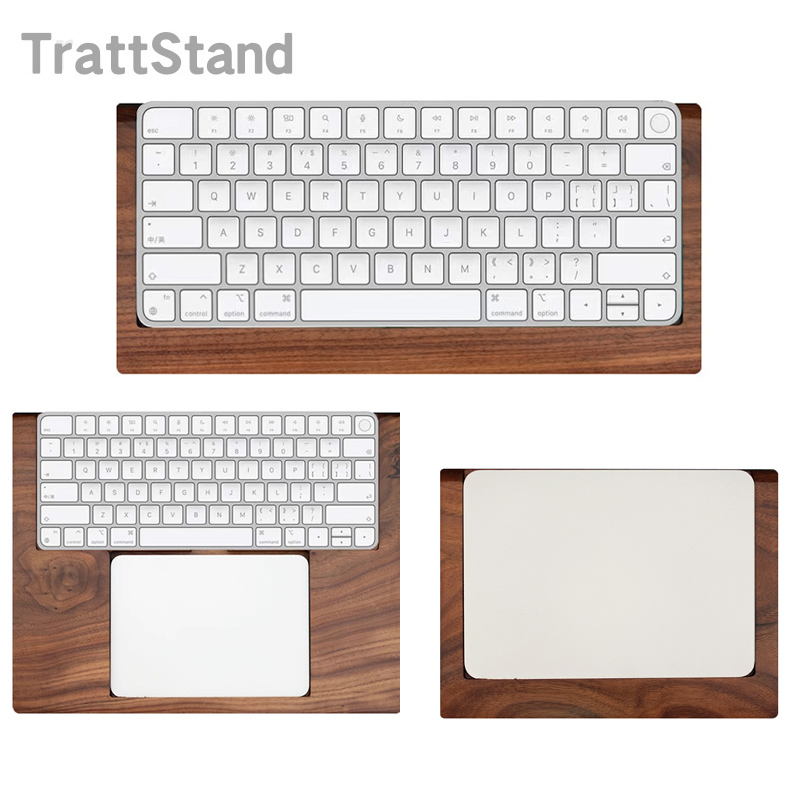 2 in 1 ウォルナット無垢材製トレイ パームレスト Ap - Wrist Rest Wood のレビューと価格