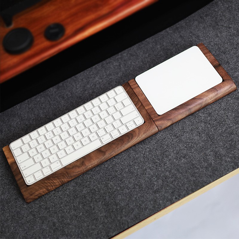 2 in 1 ウォルナット無垢材製トレイ パームレスト Ap - Wrist Rest Wood のレビューと価格