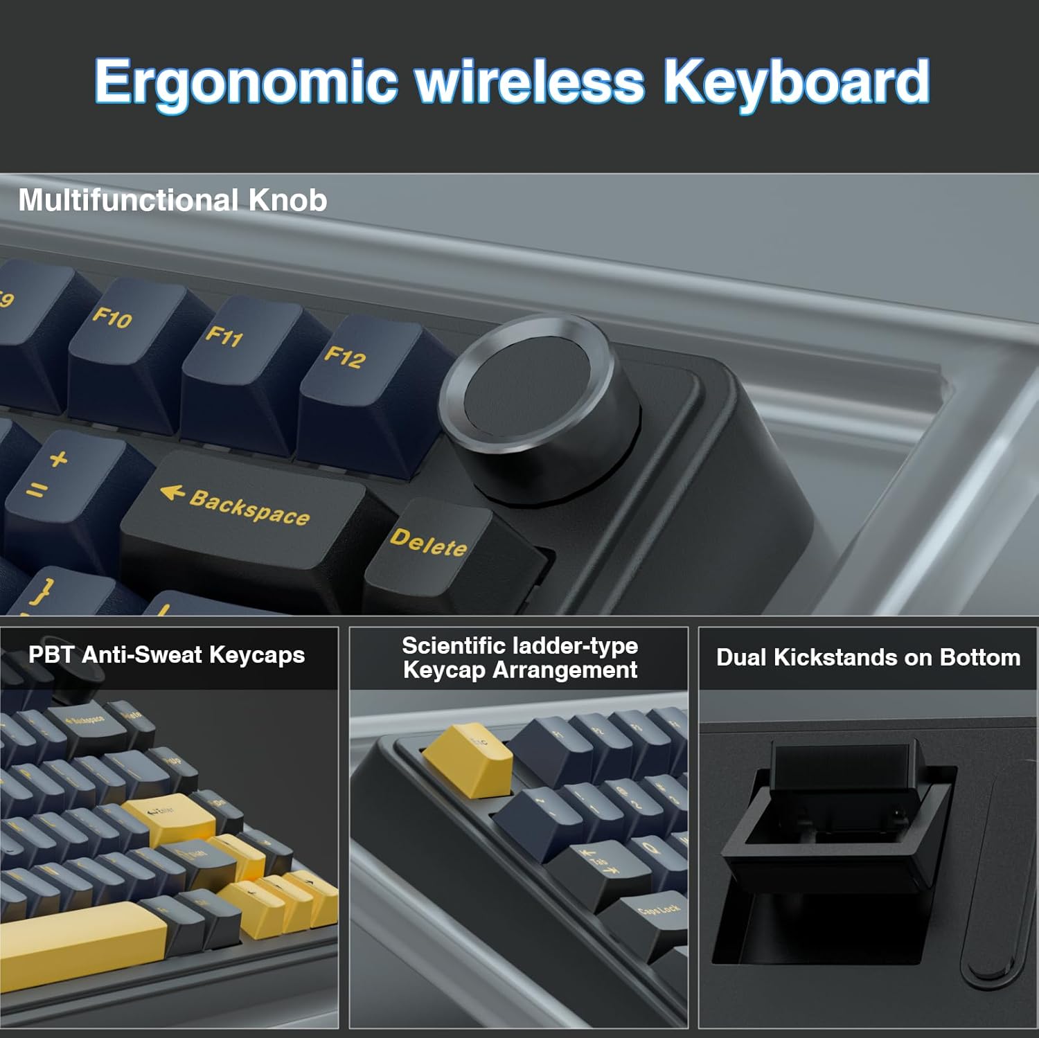 Aula F75 メカニカルキーボード、完全ホットスワップ対 - Gaming Keyboard No Number Pad のレビューと価格