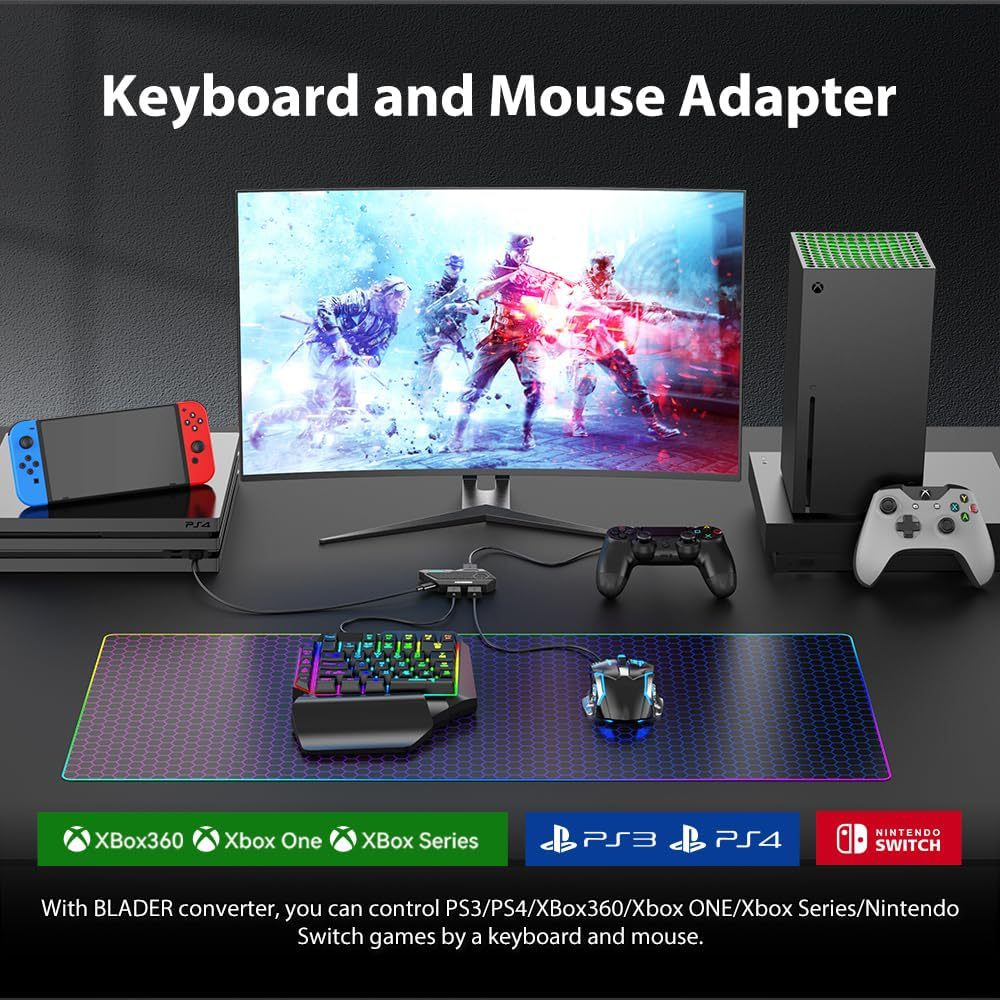 モバイルゲームコンバーター Mobilador ゲーミングキ - Gaming Keyboard And Mouse For Xbox のレビューと価格