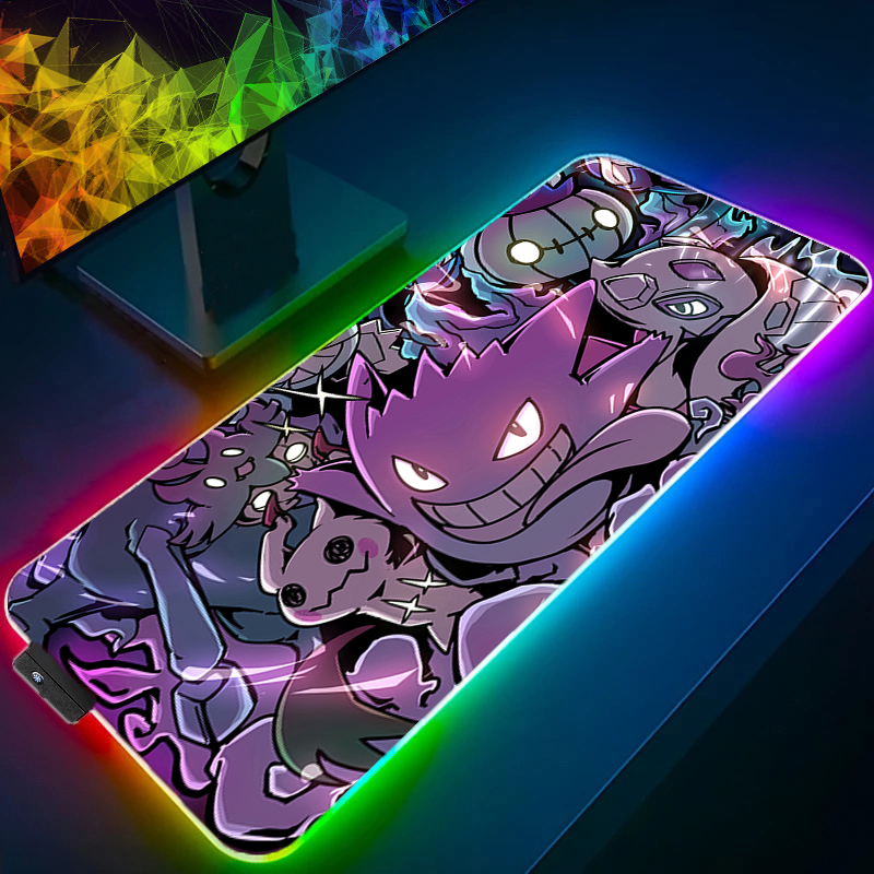 LED ライトマウスパッドデスクマット G-gengar P - Gaming Keyboard Top のレビューと価格