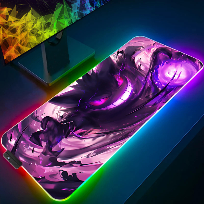 LED ライトマウスパッドデスクマット G-gengar P - Gaming Keyboard Top のレビューと価格