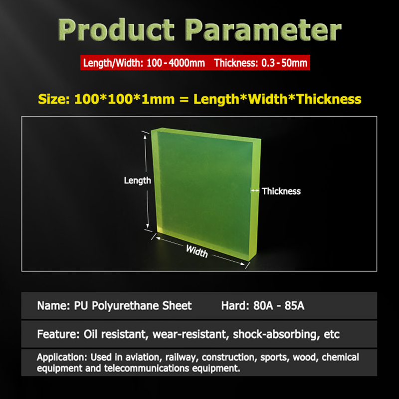 PUポリウレタンシート半透明黄緑色プレート100x100mm - Polyurethane Foam Sheet のレビューと価格