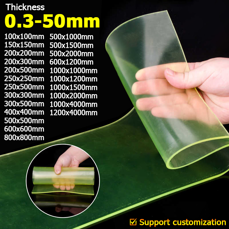 PUポリウレタンシート半透明黄緑色プレート100x100mm - Polyurethane Foam Sheet のレビューと価格