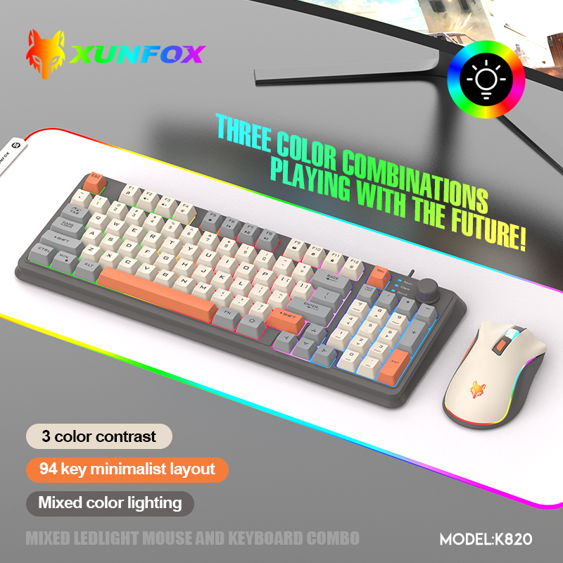 USBケーブル付きキーボードとマウスのセット,照明付き,デス - Gaming Keyboard And Mouse For Xbox のレビューと価格
