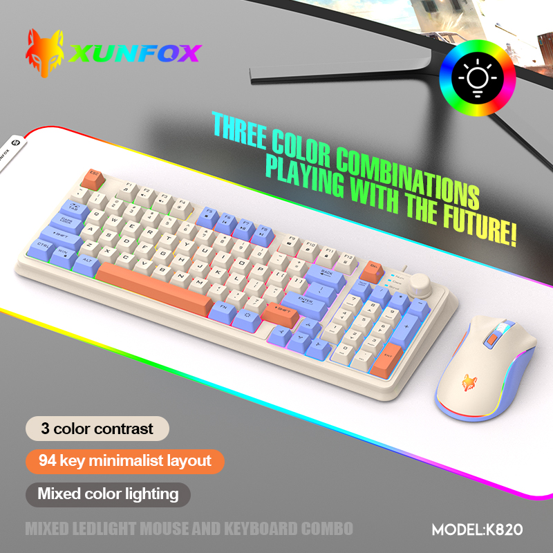 USBケーブル付きキーボードとマウスのセット,照明付き,デス - Gaming Keyboard And Mouse For Xbox のレビューと価格