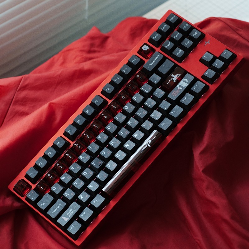 ソビエトブラックテーマキーキャップセット PBT PC 半透 - Keyboard Gaming Black のレビューと価格