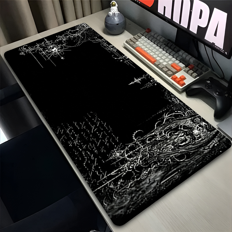 人気のマウスパッド ゴシックスタイルのキーボードパッド スム - Keyboard Gaming Black のレビューと価格
